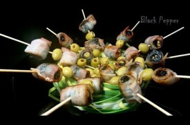 Italian Recipe Stuffed Prunes with Bacon | Black Pepper Chef