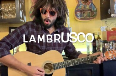 Wine Wednesday promoting a Lambrusco Rosé from Mendoza.