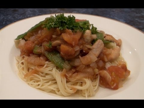 Angel Hair Japolitana – Japanese/Italian Recipe Angel Hair Japolitana - Japanese/Italian Recipe