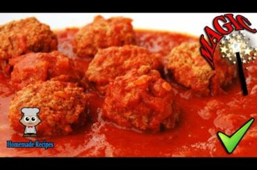 Matchless! Italian meatballs in tomato sauce - meatballs recipe to make meatballs in a tomato sauce!