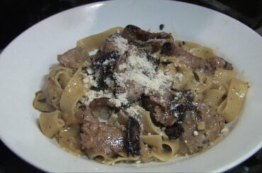 Pappardalle  w/  Orsini's Hot Sausage and Yellow Tomatoes