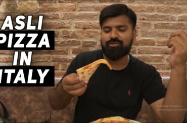 ASLI PIZZA IN ITALY | FOOD VLOG.
