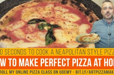 How To Make Perfect Neapolitan Pizza At Home In 100 Seconds! Easy homemade recipe
