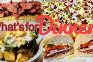 What's for Dinner!  ITALIAN NACHOS! Steak AND Sub sandwiches, chicken gnocchi soup, & breakfast!