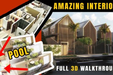 Small Home Design with 3 bedrooms Full Plans 🏠 2019 POOL + ROOFTOP + Interior  - House