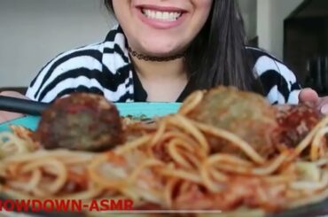 ASMR Spaghetti & Meatballs