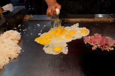 돼지고기 계란 볶음밥 fried pork egg rice / taiwanese street food