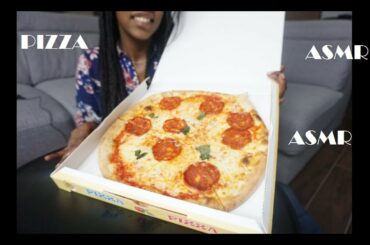 ASMR - Italian Pepperoni Pizza *No Talking - eating sounds * -  Degustazione Pizza Diavola