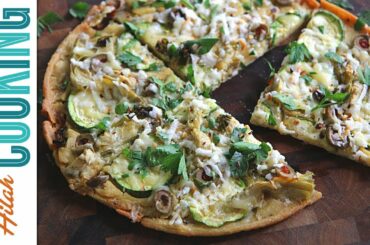 How to Make Socca Flatbread Pizza | Hilah Cooking