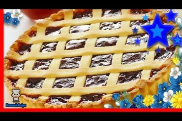 Delicious! Italian jam-filled pie, an easy jam pie recipe to make a homemade jam-filled pie!