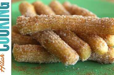 Homemade Churros |  How To Make Churros! | Hilah Cooking