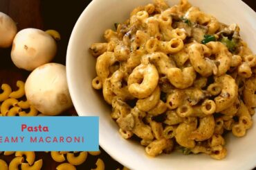 Creamy Macaroni Pasta Recipe | Yellow Pepper Sauce Pasta ~ Dimple's An Arabian Journey