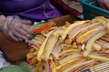 1초컷 스마트 김밥 gimbap cut in 1 second / korean street food