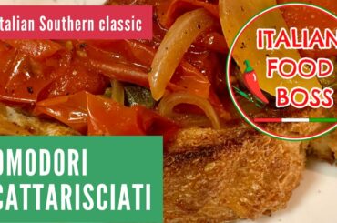 POMODORI SCATTARISCIATI - Tomatoes "scattarisciati" - A SOUTHERN ITALIAN CLASSIC from SALENTO