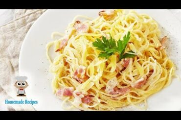 Delicious! Carbonara pasta - authentic pasta carbonara recipe to make carbonara pasta without cream!