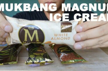 Mukbang Eating Magnum Ice Cream (ASMR Korea USA UK Australia Germany Italy Canada)