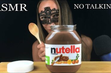 ASMR NUTELLA EATING (Ferrero Hazelnut Spread) Eating Sounds 먹방 Mukbang NO TALKING