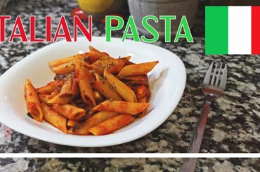 ITALIAN VEGAN PASTA RECIPE WITH MUSHROOM TOMATO SAUCE | كيفية تحضير معكرونة بالفطر