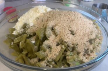 Italian Green Bean Artichoke Romano Gratin