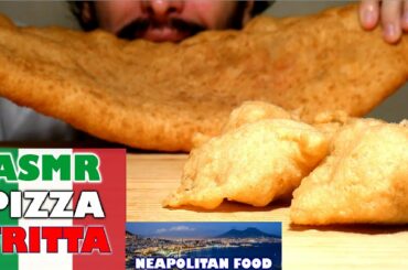 ASMR ITA PIZZA FRITTA NAPOLETANA (FRIED PIZZA) *Eating sounds  *MUKBANG No Talking *Food Fried Italy