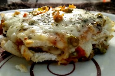 Bread Vegetarian Lasagna in Kadhai - Italian Food Recipe