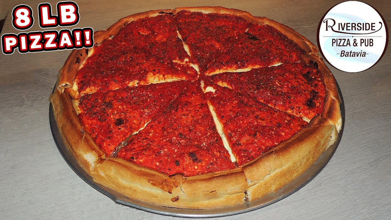 8lb Chicago-Style Stuffed Meat Lovers Pizza Challenge!! 8lb Chicago-Style Stuffed Meat Lovers Pizza Challenge!!