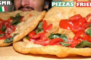 ASMR PIZZA FRITTA NAPOLETANA (Deep Fried Pizza) Eating Sounds MUKBANG ITA - Italian Pizzas Montanara