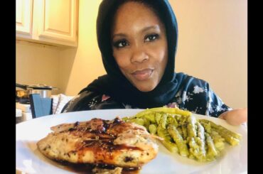 Italian Seasoned Chicken Breast & Asparagus (hot cocoa)