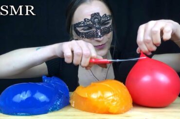 ASMR GUMMY BEAR JELLO BALLOONS | SQUISHY and SOFT EATING SOUNDS (Jelly Eating ASMR) Mukbang 먹방