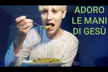 MI STRAFOGO DI PASTA AL PESTO - MUKBANG ITALIAN FOOD
