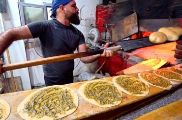 LEBANON STREET FOOD Tour in Saida!! AMAZING Lebanese Food Lunch! The BEST Man'oushe in Lebanon!