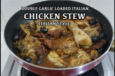 Double Garlic Loaded Italian Chicken Tomato Stew Recipe