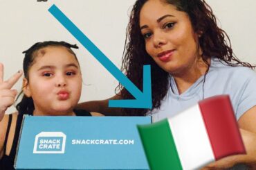 American Tries Italian Snack/ #SnackCrate Unboxing & Tasting