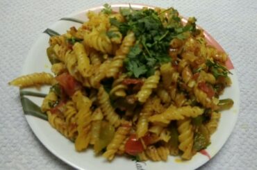 Masala pasta recipe | Indian style Pasta recipe | Spicy masala pasta||