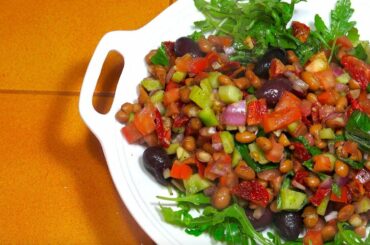 Italian Salad - Borlotti Bean Salad - Vegan Recipes - Bean salad - Easy Italian Salad Recipes