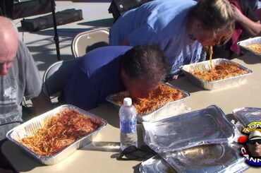 Tony Cannoli Spaghetti Eating Contest At Wildwood Italian Festival 9-26-2014