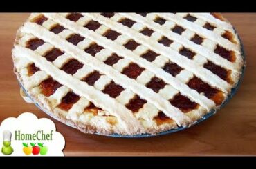 Super tasty! Homemade jam pie - Italian crostata jam pie recipe to make jam pie at home from scratch