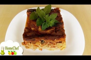 Authentic! Mushroom Bolognese lasagna - Italian pasta recipe to make Bolognese lasagna with mushroom