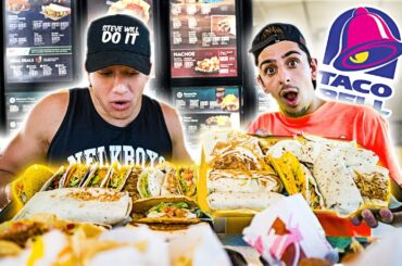 Eating the ENTIRE Taco Bell MENU (50,000 CALORIES) ft. SteveWillDoIt
