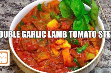 Double Garlic Lamb Stew - How to make Lamb Stew - Easy Lamb Stew - Italian Lamb Recipe - Lamb Tomato