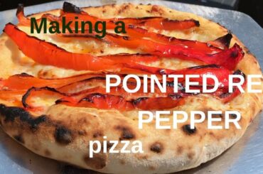 Cooking Pointed Pepper Pizza in the Ooni | Uuni 3 pizza Oven.