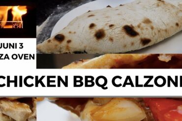 Cooking BBQ Chicken Calzone in Ooni 3 Pizza Oven.