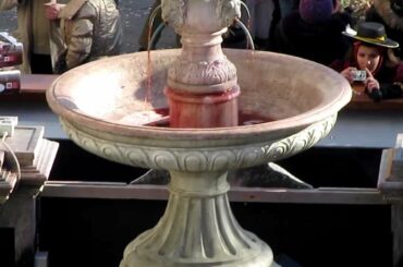 Fountain of Wine, St Mark's Square, Carnival of Venice 2012, Venice, Veneto, Italy, Europe