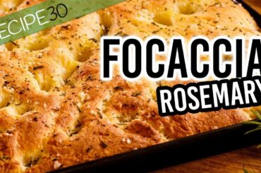 Focaccia with rosemary and sea salt - Italian bread