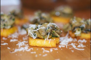 Fried Polenta Crostini Recipe - How to Cook Real Italian Food from my Italian Kitchen