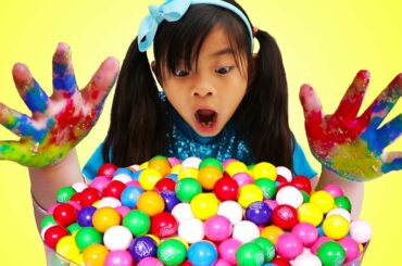 Johny Johny Yes Papa | Emma Pretend Play Wash Your Hands Before Eating Gumballs Kids Song