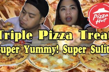 TRIPLE PIZZA TREAT | BACON CHEESE PIZZA, LASAGNA PIZZA, HAWAIIAN SUPREME PIZZA | PIZZA HUT