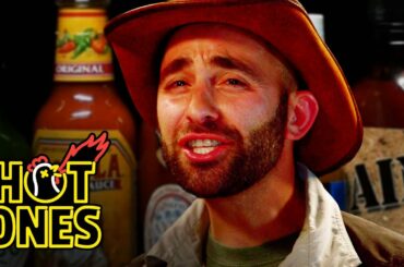 Coyote Peterson Gets STUNG by Spicy Wings | Hot Ones