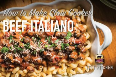 Slow Cooker Beef Italiano | Bottom Round Roast Recipe