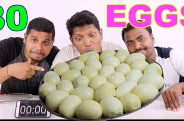 30 BOILED EGGS CHALLENGE 🚀🚀  EGG EATING COMPETITION BY RANGERS